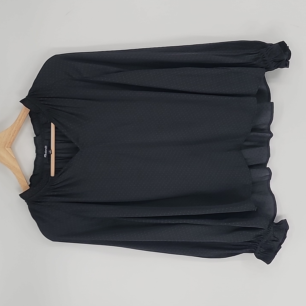 Madewell Black Long Sleeve Blouse
